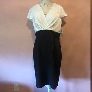 Ivory and Black Fleur and Stone Dress